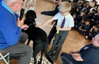 Our Guide Dogs Visit on World Sight Day 🐶